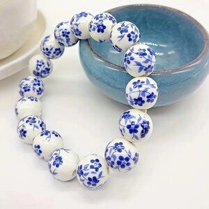 🌺 🌺 🌺 Bohemian Ceramic Bead Stretch Bracelet